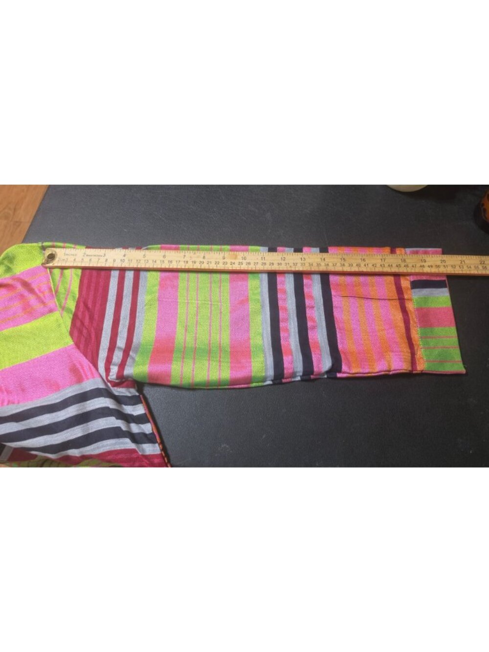 NWT Chapter 2 by Khaadi Multicolor Striped Silk Blend Tunic Kurta Dress Medium M - Picture 11 of 15